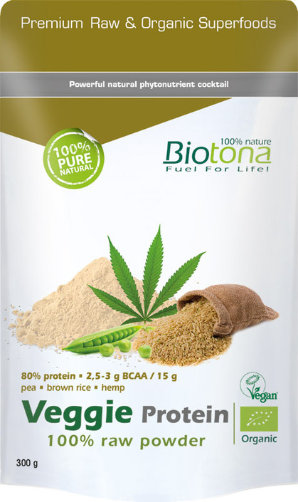 Biotona Veggie protein raw bio (300 Gram)