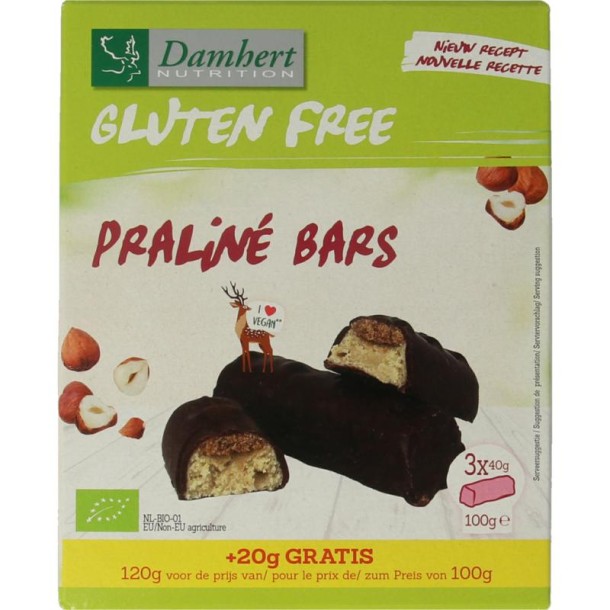 Damhert Pralinerepen lactosevrij en glutenvrij (100 Gram)