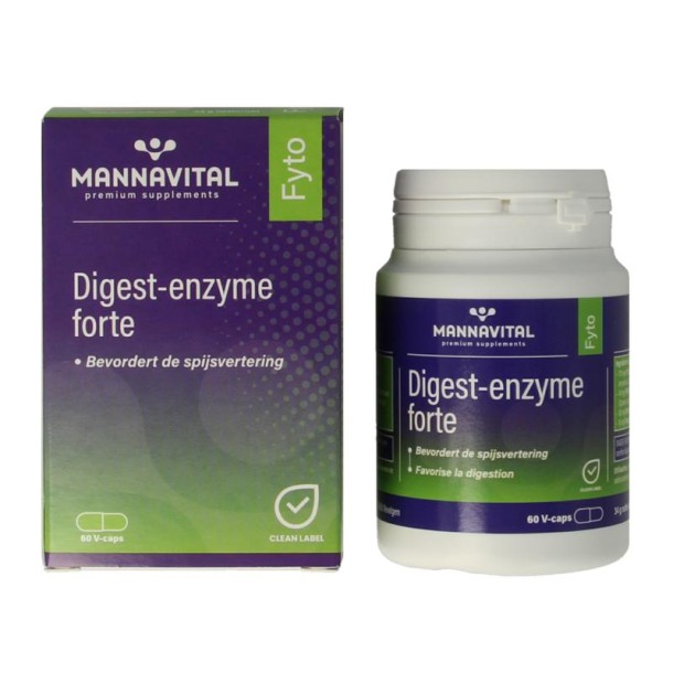 Mannavital Digest enzyme forte (60 Vegetarische capsules)