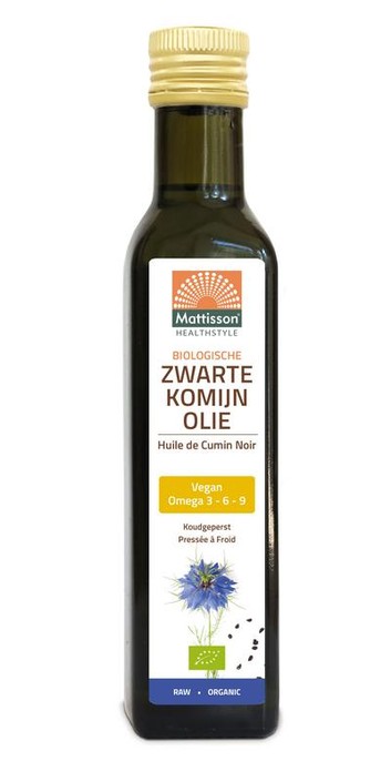 Mattisson Zwarte komijn olie bio (250 Milliliter)