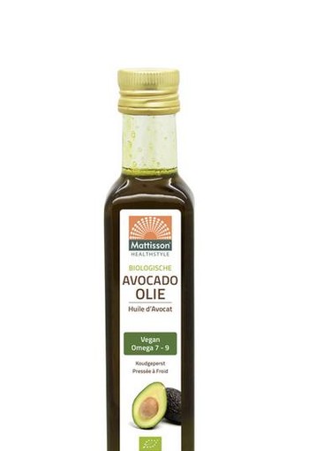 Mattisson Avocado olie virgin koudgeperst bio (250 Milliliter)