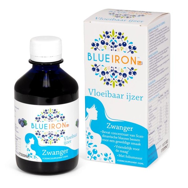 Blueiron Vloeibaar ijzer zwanger (250 Milliliter)