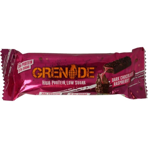 Grenade High protein bar dark chocolate raspberry (60 Gram)