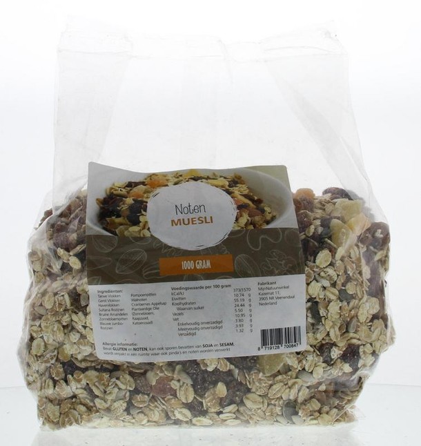 Mijnnatuurwinkel Muesli noten (1 Kilogram)