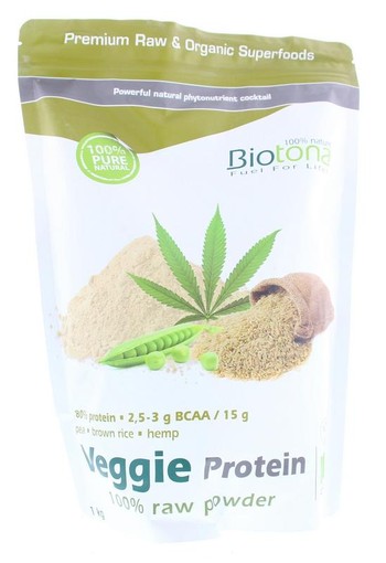 Biotona Veggie protein raw bio (1 Kilogram)