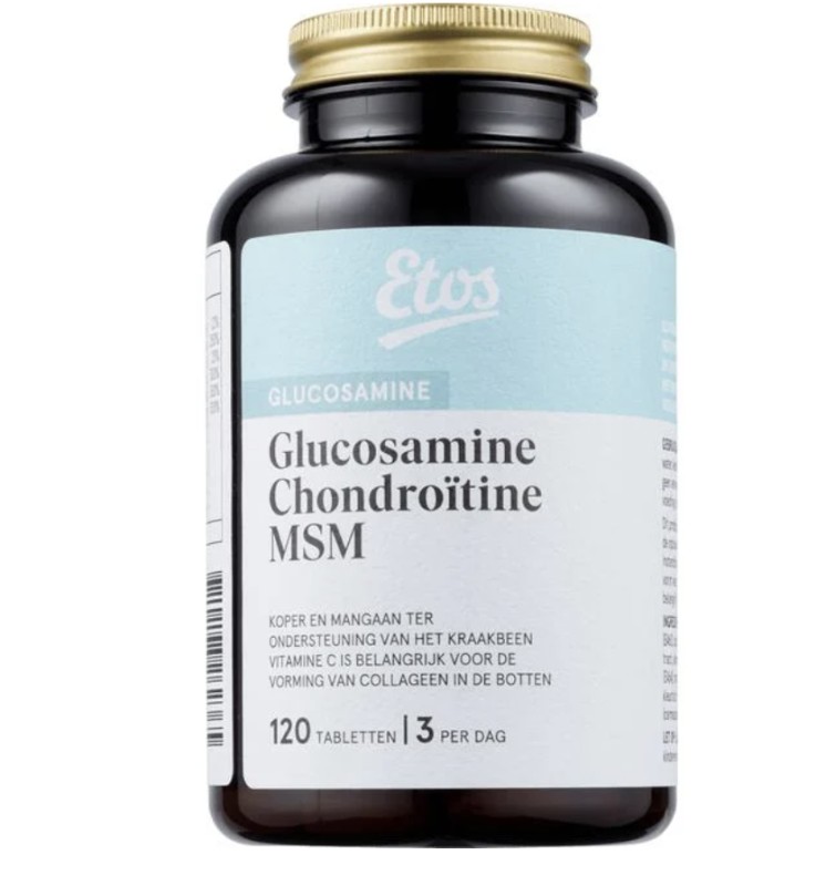 Dat Verstrooien Riskant Etos Glucosamine Chondroïtine MSM Tabletten 120 stuks
