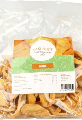 Mijnnatuurwinkel Gedroogde kaki fruit (500 Gram)