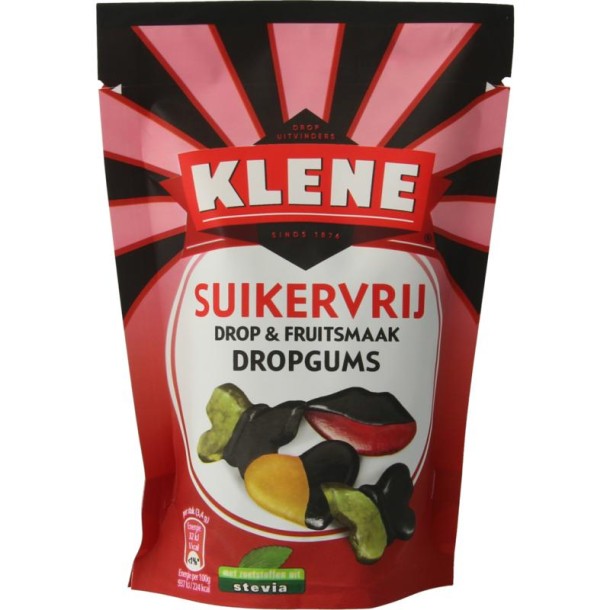 Klene Dropgums suikervrij (110 Gram)