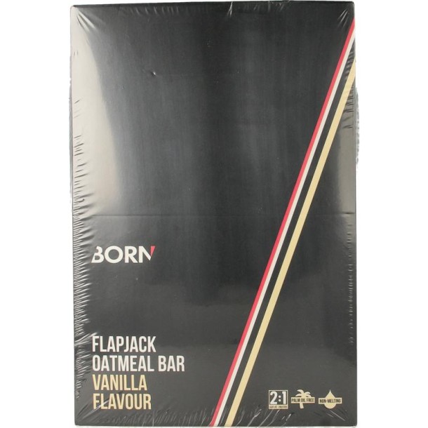 Born Flapjack bar vanilla 50 gram (15 Stuks)