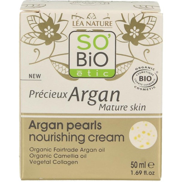 So Bio Etic Argan pearls nourishing cream (50 Milliliter)