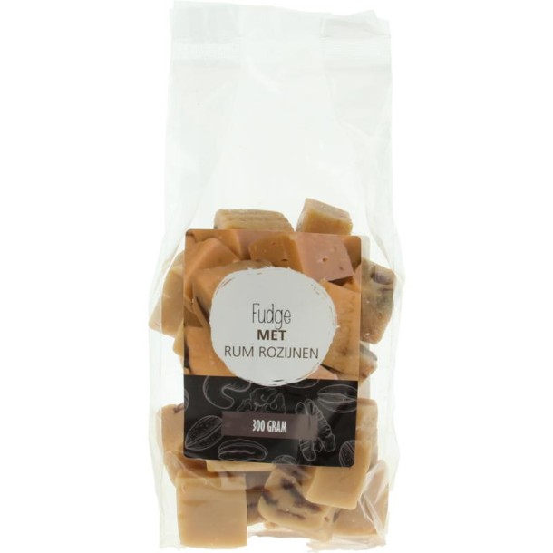 Mijnnatuurwinkel Fudge rum rozijnen (300 Gram)