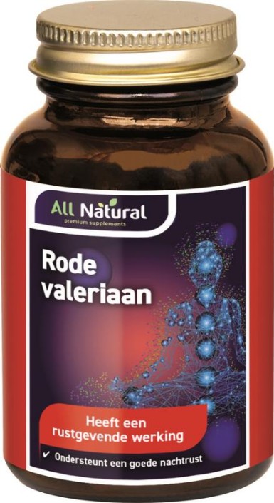 All Natural Rode valeriaan (100 Dragees)