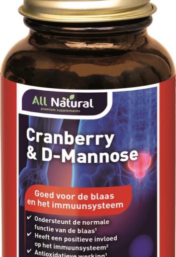 All Natural Cranberry & D-Mannose (60 Capsules)