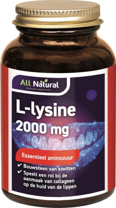 All Natural L-Lysine 2000mg (100 Tabletten)