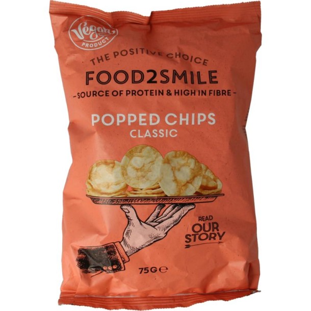 Food2Smile Popped chips classic (75 Gram)