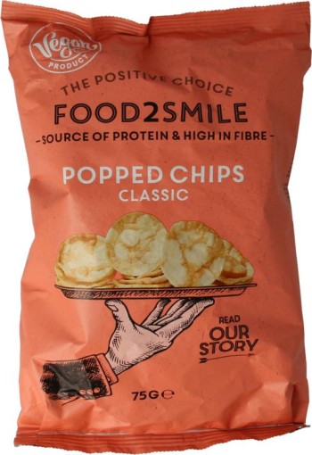 Food2Smile Popped chips classic (75 Gram)