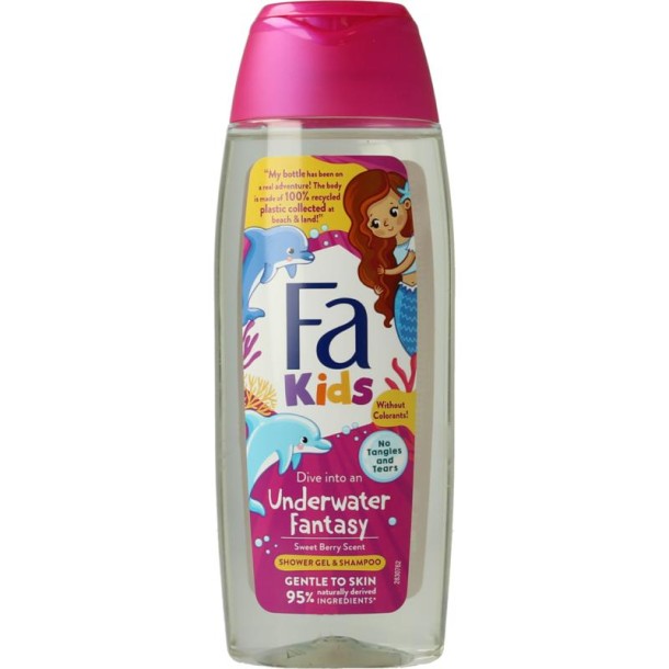 FA Kids douche & shampoo mermaid (250 Milliliter)