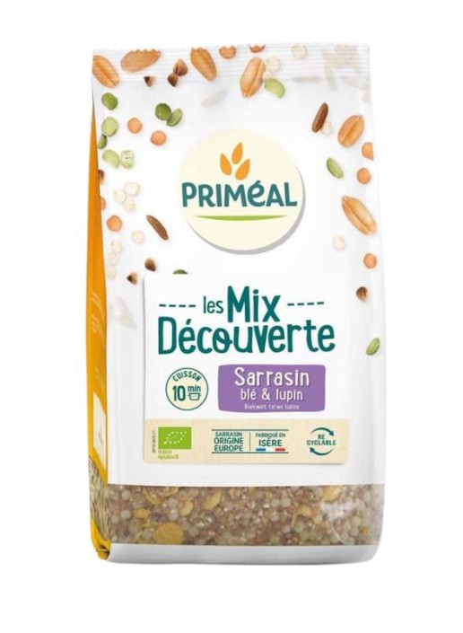 Primeal Granenmix van boekweit tarwe & lupine bio (400 Gram)