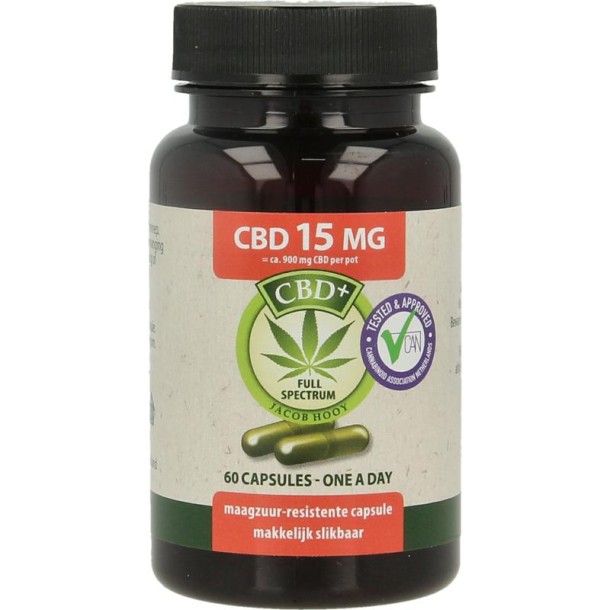 Jacob Hooy CBD Capsules 15mg (60 Capsules)