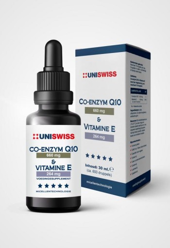 Uniswiss Co-Enzym Q10 en vitamine E (30 Milliliter)