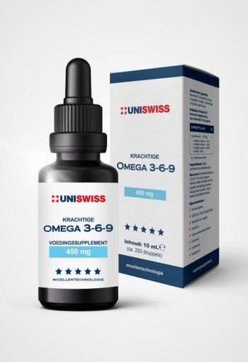 Uniswiss Omega 3-6-9 (wateroplosbaar) (10 Milliliter)