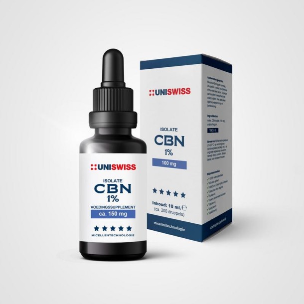 Uniswiss CBN isolate 1% (wateroplosbaar) (10 Milliliter)