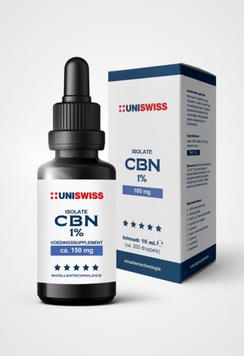 Uniswiss CBN isolate 1% (wateroplosbaar) (10 Milliliter)