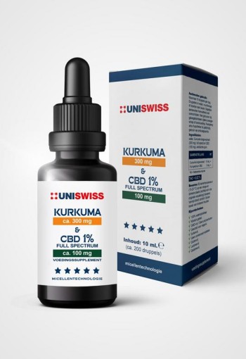 Uniswiss Kurkuma & CBD full spectrum 1% (10 Milliliter)