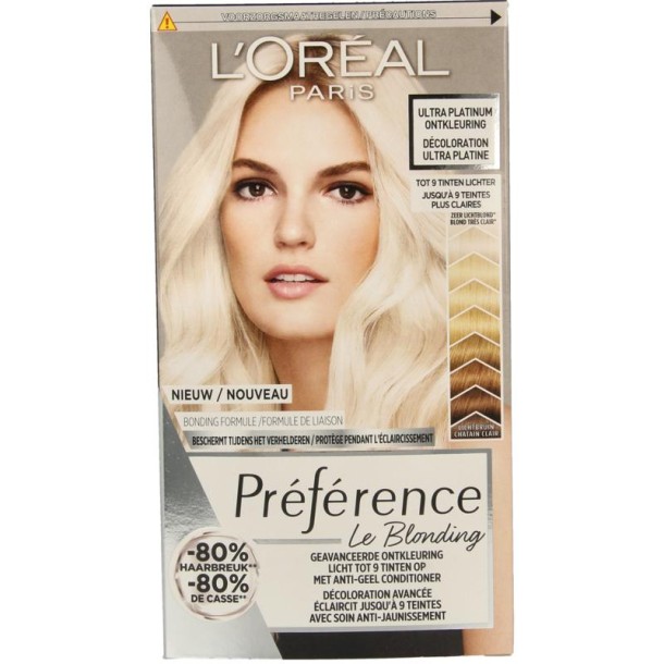 Preference Bleach ultra platinum ontkleuring (1 Set)