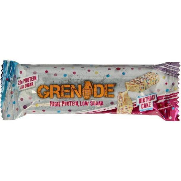 Grenade High protein bar birthday cake (60 Gram)