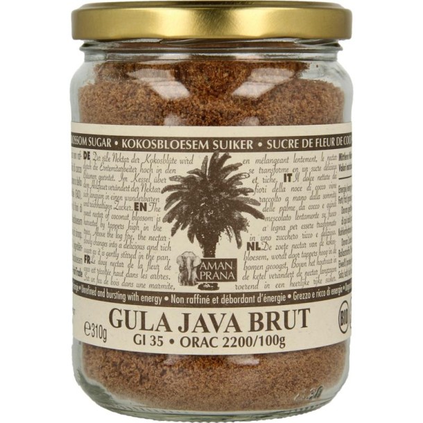 Amanprana Gula java brut bio (310 Gram)