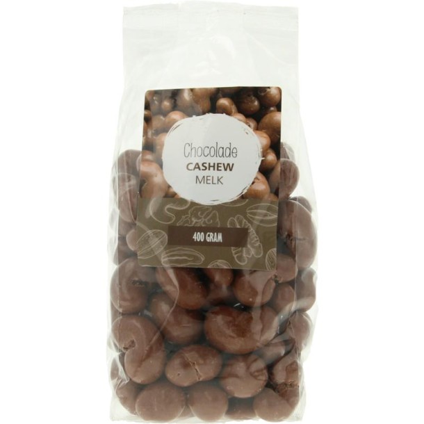 Mijnnatuurwinkel Chocolade cashew noten melk (400 Gram)