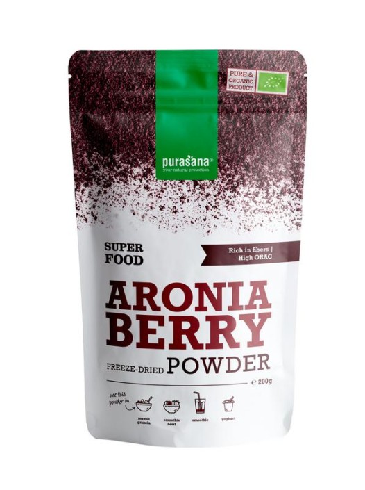 Purasana Aronia appelbespoeder vegan bio (200 Gram)