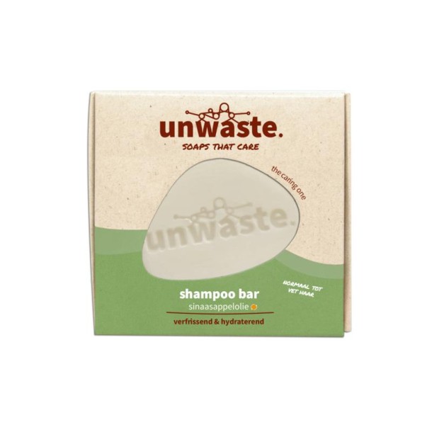 Unwaste Shampoo bar sinaasappelolie (1 Stuks)