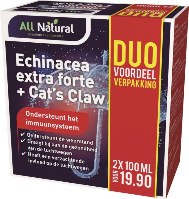 All Natural Echinacea extra forte + cat's claw (200 Milliliter)