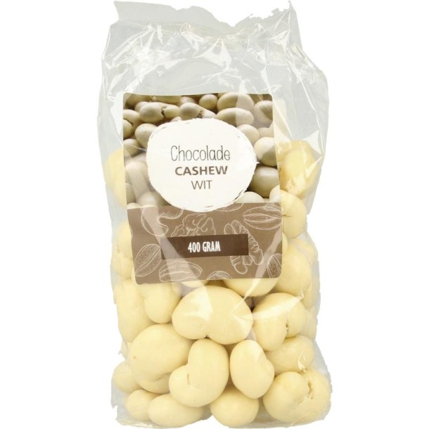 Mijnnatuurwinkel Chocolade cashew noten wit (400 Gram)