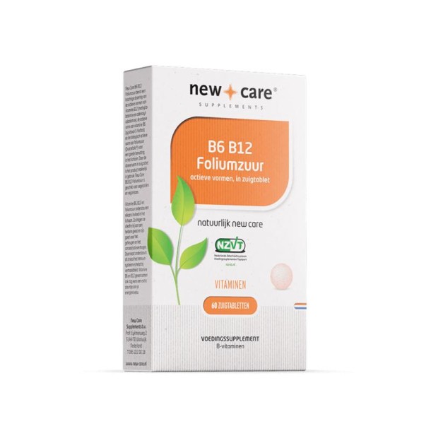 New Care B6 B12 Foliumzuur (60 Zuigtabletten)