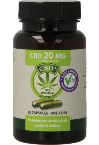 Jacob Hooy CBD Capsules 20mg (60 Capsules)