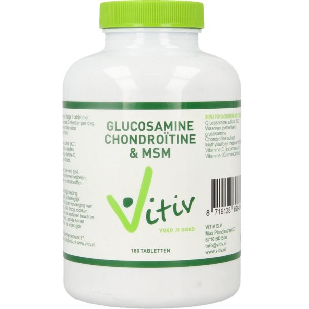 Vitiv Glucosamine chondroitine MSM (180 Tabletten)