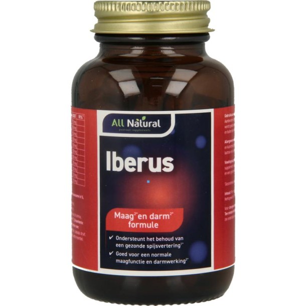 All Natural Iberus maag darm formule (60 Vegetarische capsules)