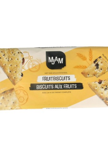 Mjam Volkoren fruitbiscuits bio (218 Gram)