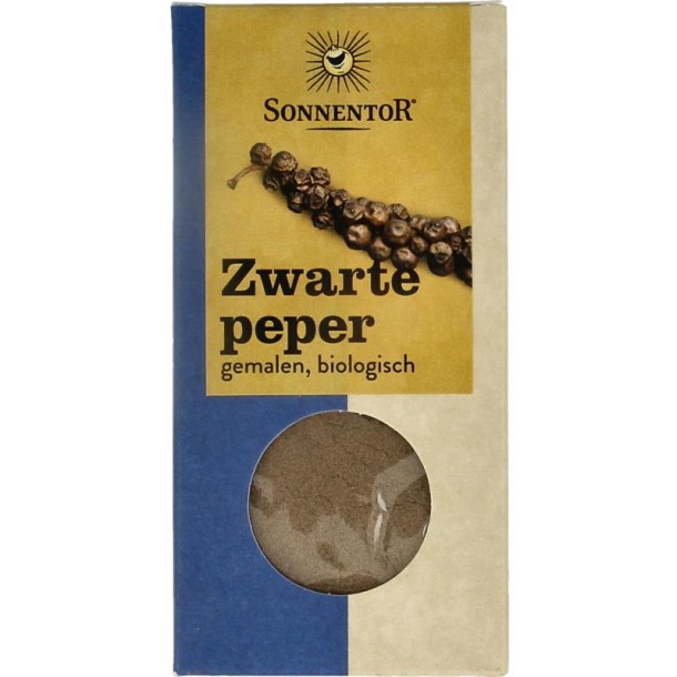 Sonnentor Peper zwart gemalen bio (50 Gram)