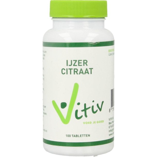 Vitiv IJzer citraat (100 Tabletten)