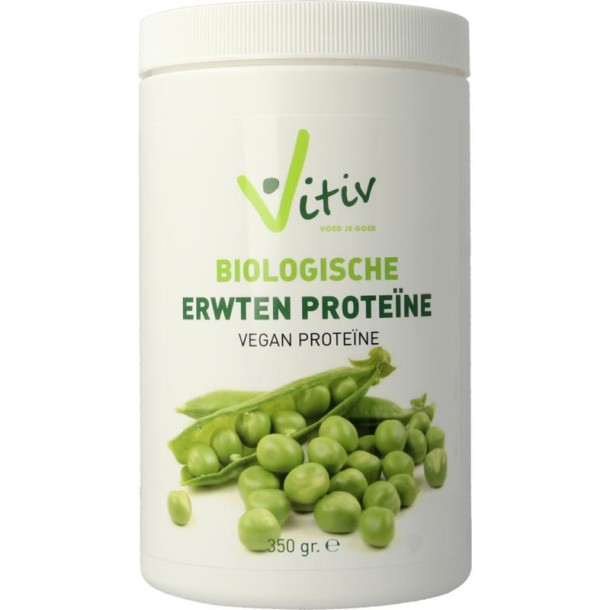 Vitiv Erwten proteine 80% vegan bio (350 Gram)