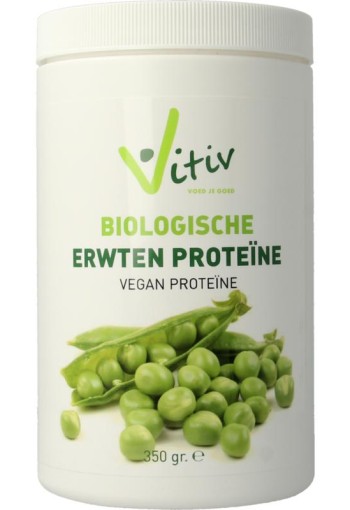 Vitiv Erwten proteine 80% vegan bio (350 Gram)