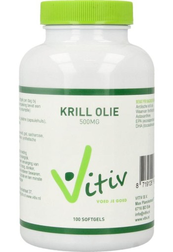 Vitiv Krillolie 500mg antartic (100 Softgels)