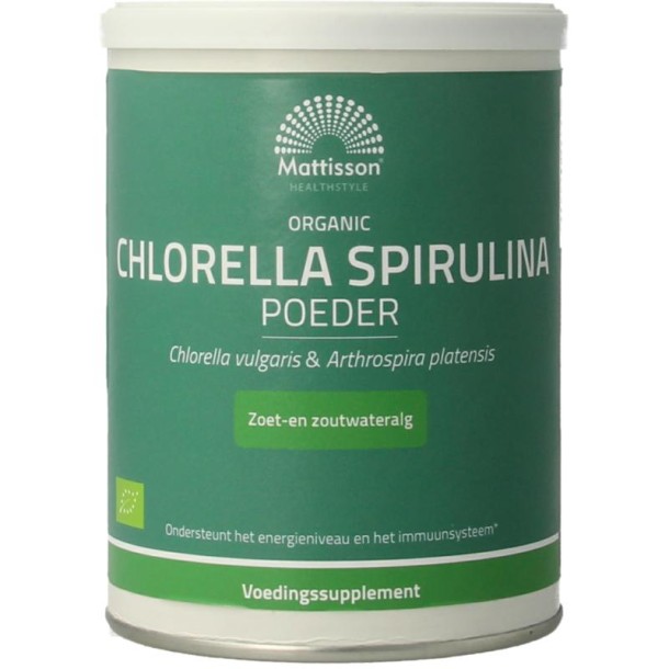 Mattisson Organic chlorella spirulina (125 Gram)