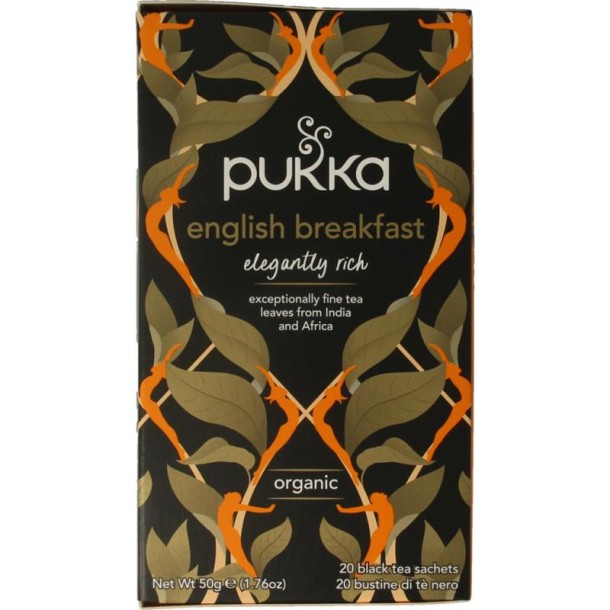 Pukka English breakfast bio (20 Zakjes)