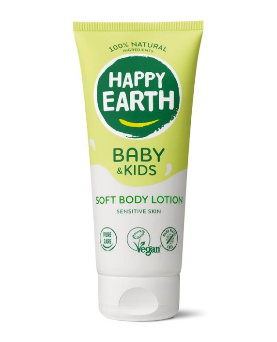 Happy Earth Bodylotion voor baby & kids 200 Milliliter