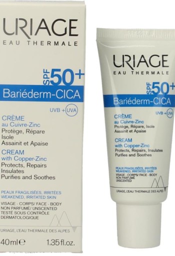 Uriage Bariederm cica creme SPF50 (40 Milliliter)